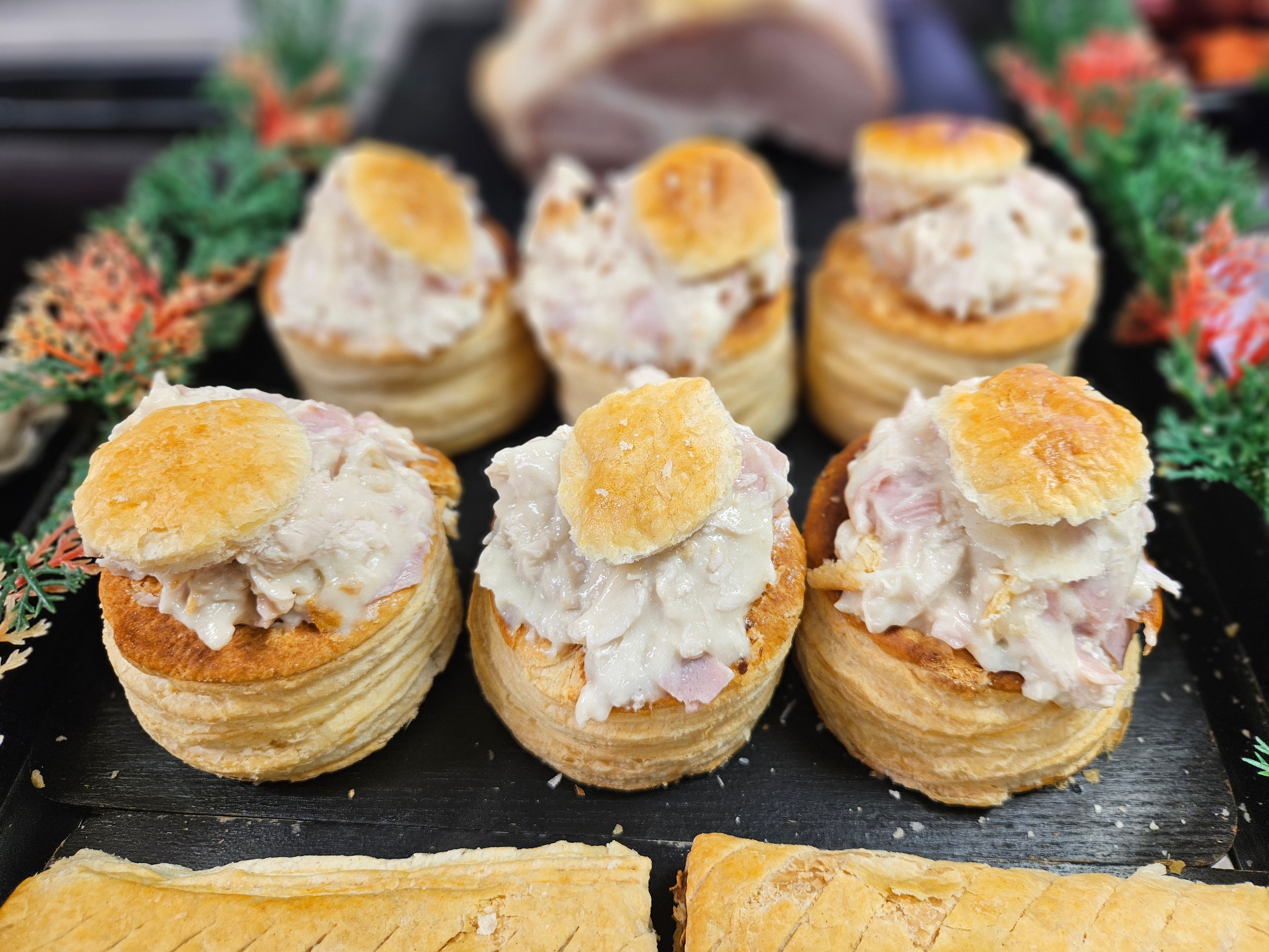 Chicken and Ham Vol au vents