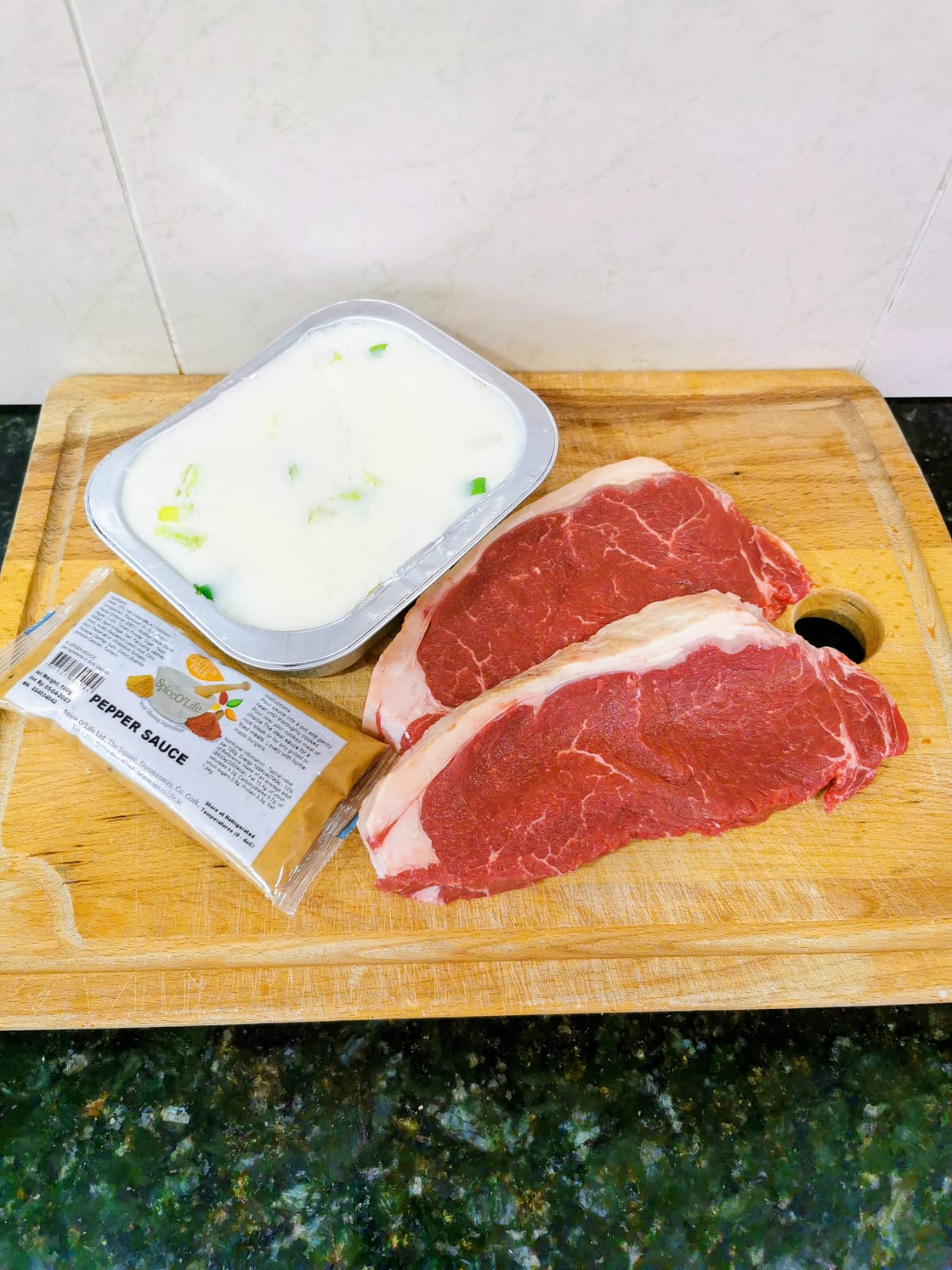 Sirloin Steak dinner for 2 gluten free