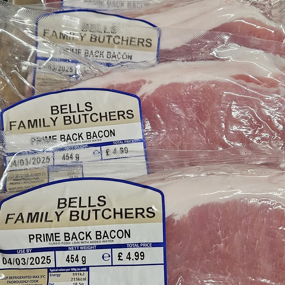 Back bacon gluten free