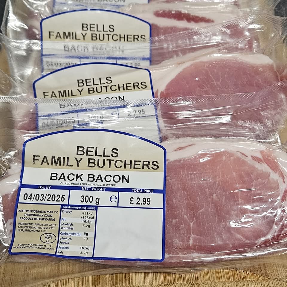 Streaky Bacon gluten free