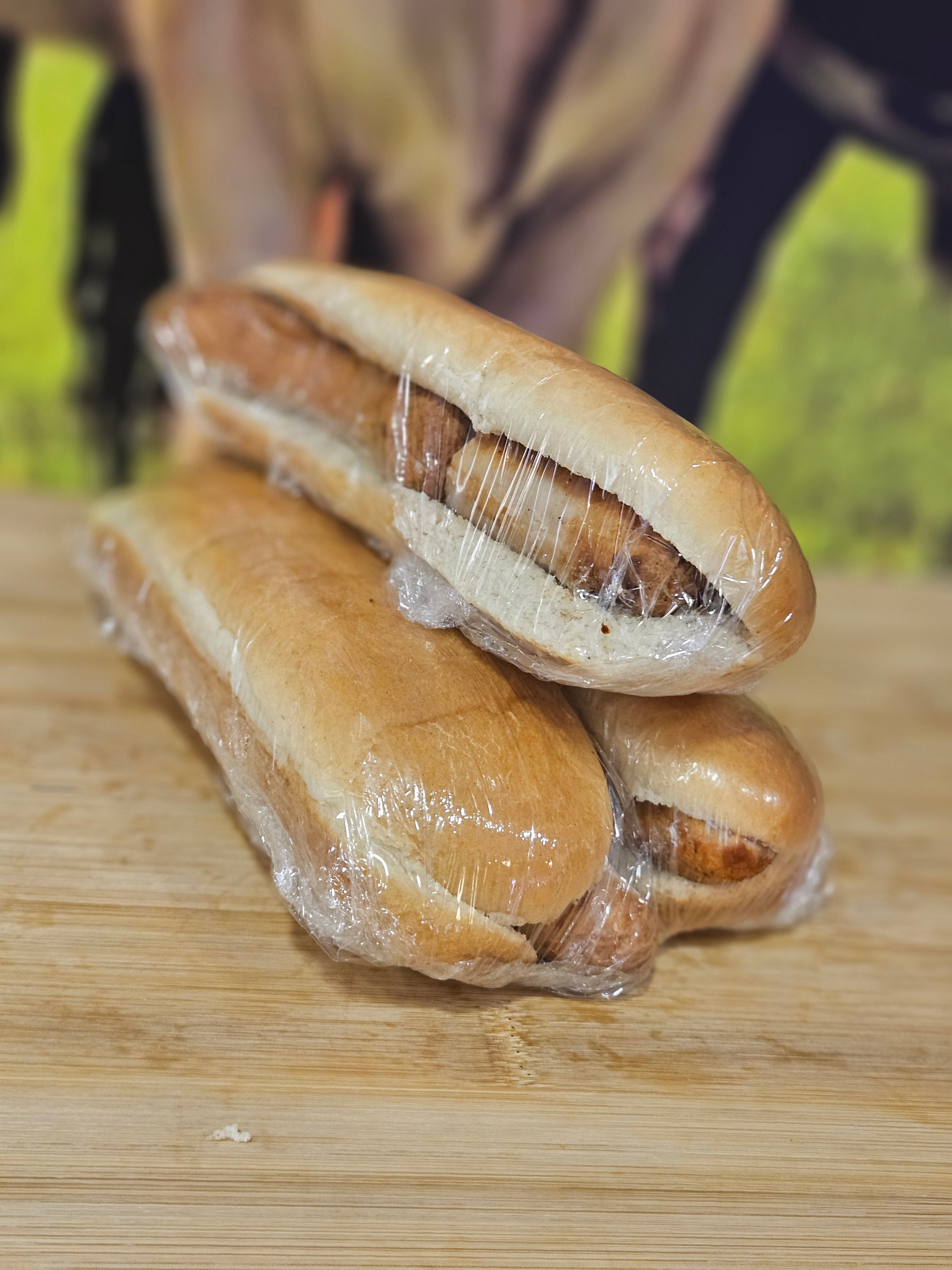 Hotdog cooked £1.99 (each)